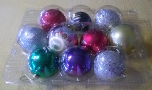 Apple Containers for Storing Christmas Ornaments