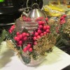Decorated Christmas Tea Light Jars