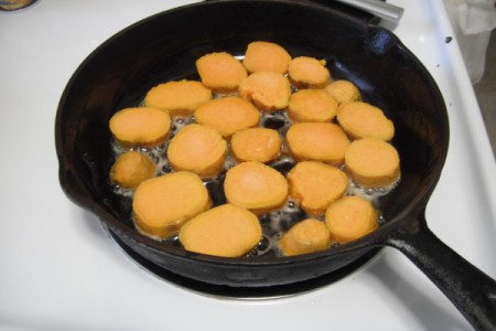 Fried Frozen Sweet Potatoes