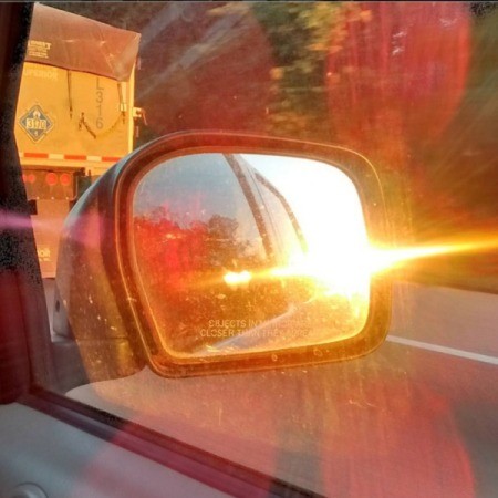 Amazing Rearview Sunset