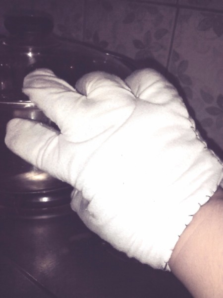 Kitchen Mitt From Old Shirts