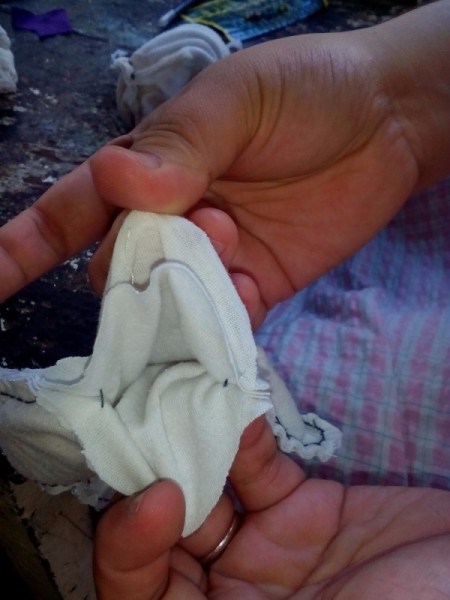 Kitchen Mitt From Old Shirts