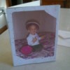 Sharing Precious Photos - baby photo on adult child's birthday card