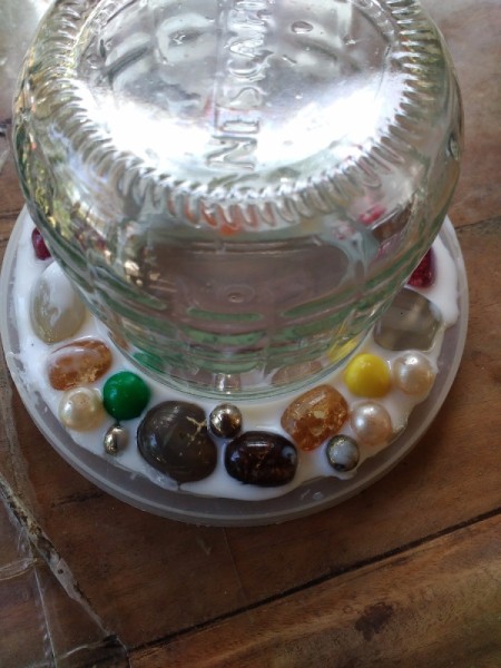 Wall Frame From Old Chokers and Bracelets