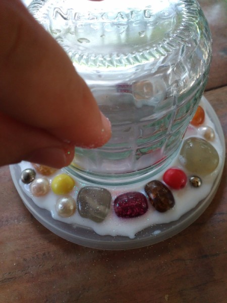 Wall Frame From Old Chokers and Bracelets