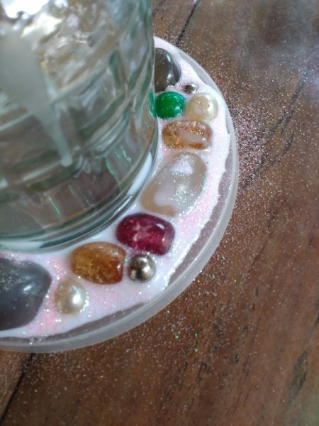 Wall Frame From Old Chokers and Bracelets