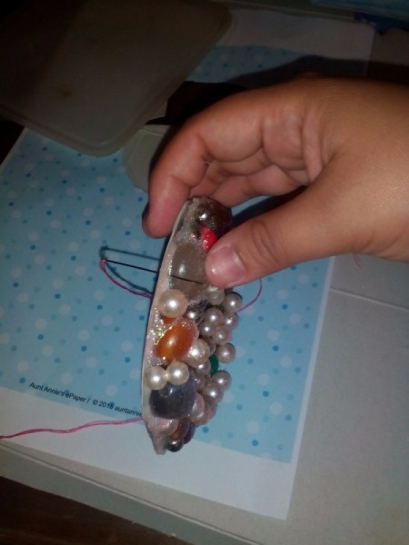 Wall Frame From Old Chokers and Bracelets