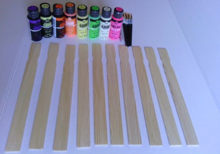 Paint Mixing Stick Glow in the Dark Decoration