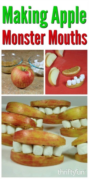 Making Apple Monster Mouths  ThriftyFun