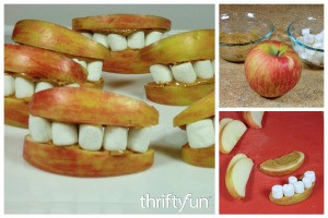 Making Apple Monster Mouths  ThriftyFun