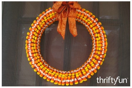 Making a Candy Corn Wreath