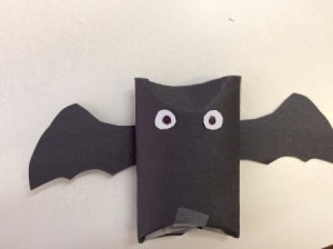 black paper bat