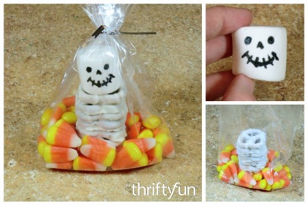 Pretzel Skeleton Treat Bags