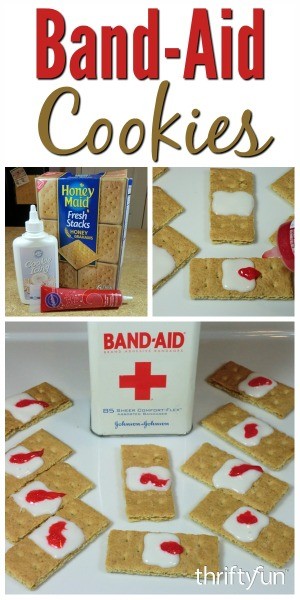 Making Halloween Band-Aid Cookies | ThriftyFun