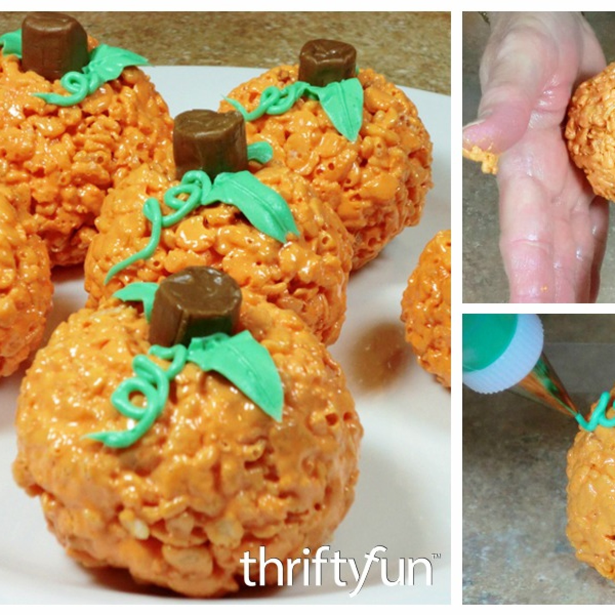 Making Rice Krispy Pumpkins | My Frugal Halloween