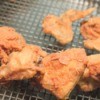 Battered chicken right out of the fryer