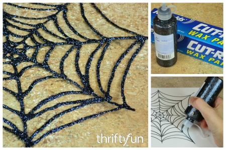 Glitter Glue Spiderweb