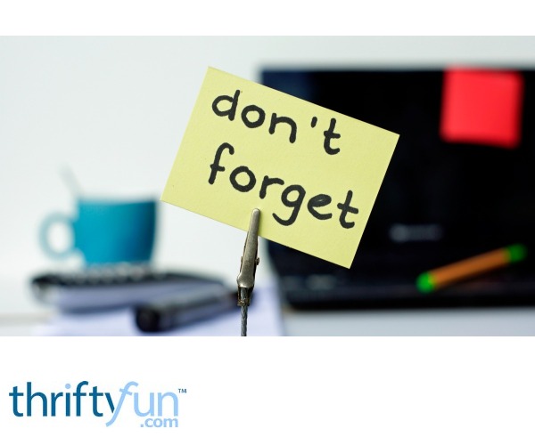 Creating Reminders for Yourself ThriftyFun