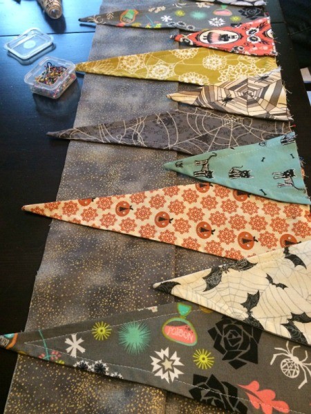 Halloween Mantel Pennants