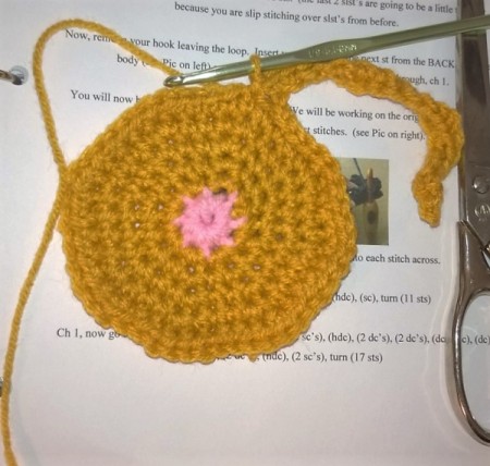 Crochet Peeking Cat Butt Coaster