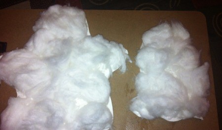 Puffy Cotton Ball Ghost