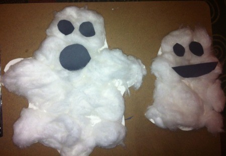 Making a Puffy Cotton Ball Ghost | My Frugal Halloween