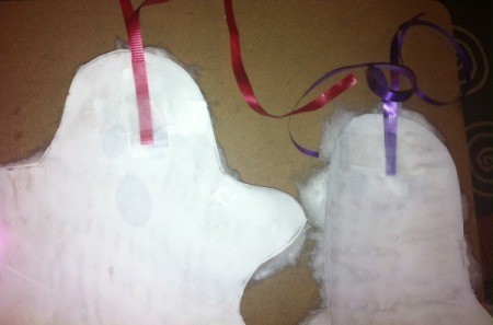 Puffy Cotton Ball Ghost