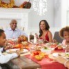 Family at Thanksgiving dinner