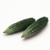 Two Chinese cucumbers on a white background.