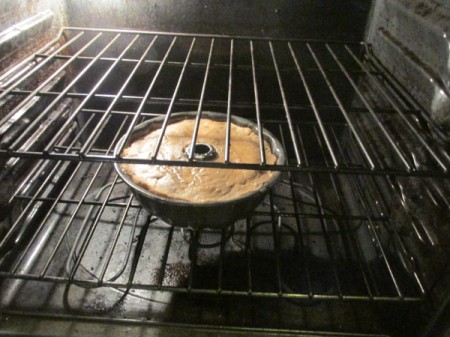 Applesauce Raisin Cake with Butter Cream Icing