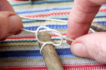 tying string in double knot