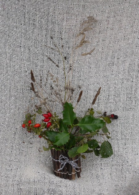 jar with bits of nature