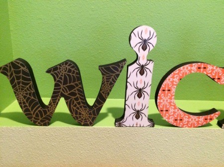 Wooden Halloween Letters
