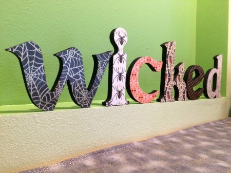 Wooden Halloween Letters