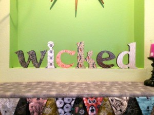 Wooden Halloween Letters