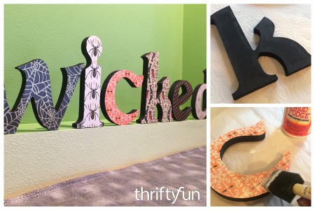 Wooden Halloween Letters