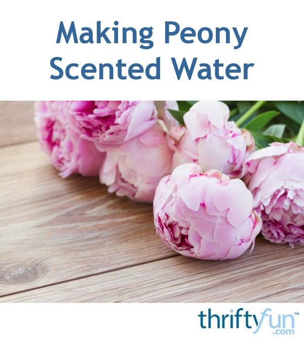 Making Peony Scented Water ThriftyFun
