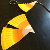 Paper Plate Candy Corn Garland