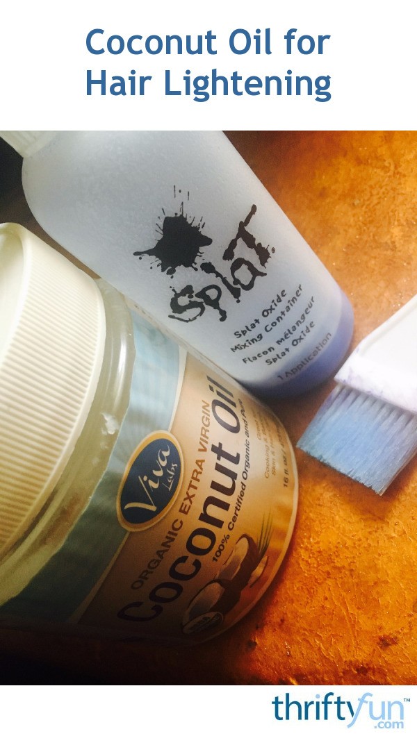 Coconut Oil for Hair Lightening ThriftyFun