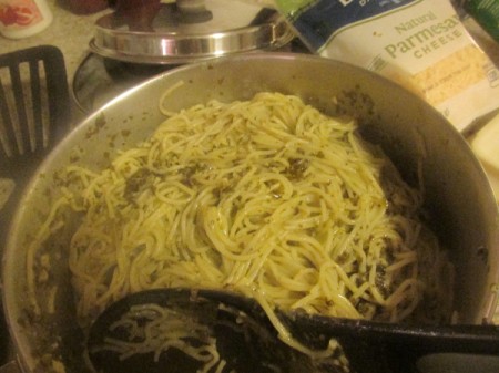 Angel Hair Pasta with Pesto Sauce