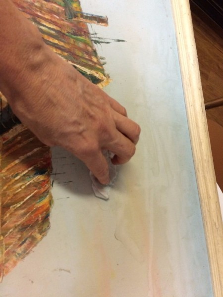 feathering out paint on repaired area