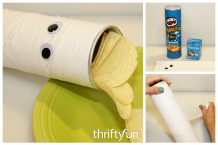 Making a Mummy Pringles Can