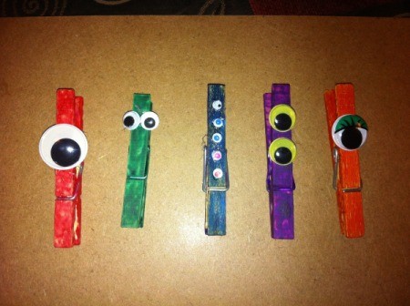 Monster Clothespin Clips