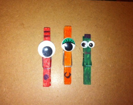 Monster Clothespin Clips
