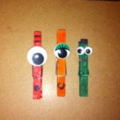 Monster Clothespin Clips