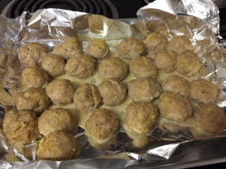 Gluten-Free Meatballs cooked meatballs