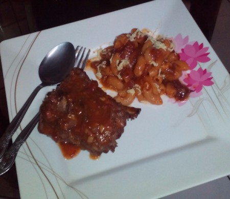 A creepy dinner for Halloween.