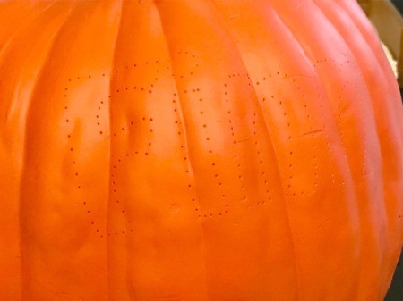 Keepsake Handprint Pumpkin