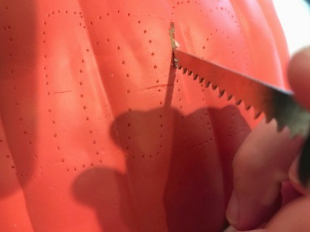 Keepsake Handprint Pumpkin