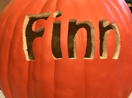 Keepsake Handprint Pumpkin